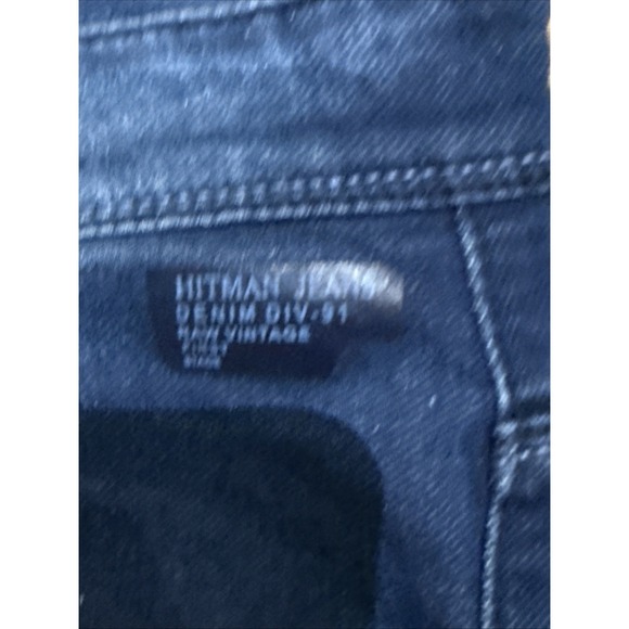 Hitman Denim Jeans Men's Size 42 X 32 Denim DIV-91 Raw Vintage EST 1991 Med Wash - Picture 6 of 13